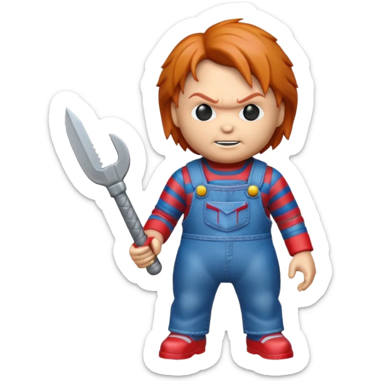 Un emojin de chuky sticker