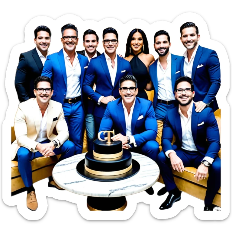 Grant Cardone, Tai Lopez, Josh King Madrid, Alex Hormozi, Iman Gadzhi, Daniel G, Branden Condy, Patrick Bet-David, Dan Henry, Luke Belmar, Shelby Sapp, Leila Hormozi, Tefi Valenzuela, business, influencers, friends, rich millionaire success lifestyle, private jet , supercars, success, sales sticker