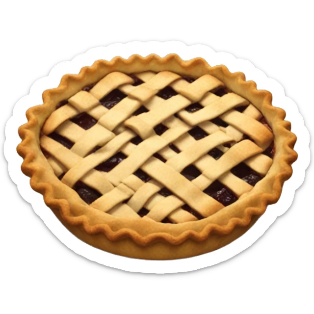 Pie sticker