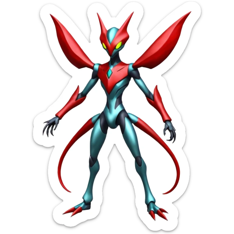 Darkrai-Bisharp-Scizor-Deoxys-Fakémon-hybrid-creature (full body)  sticker