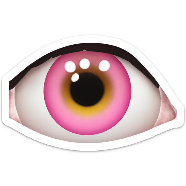 Pink eyes  sticker