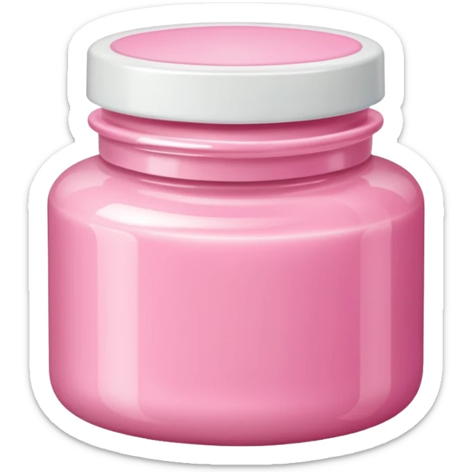 pink body cream  sticker