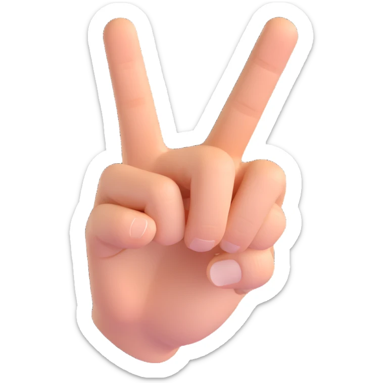 3D emoji of a hand with a finger pointing directly at the viewer, Microsoft fluent style, bright colors, playful expression sticker