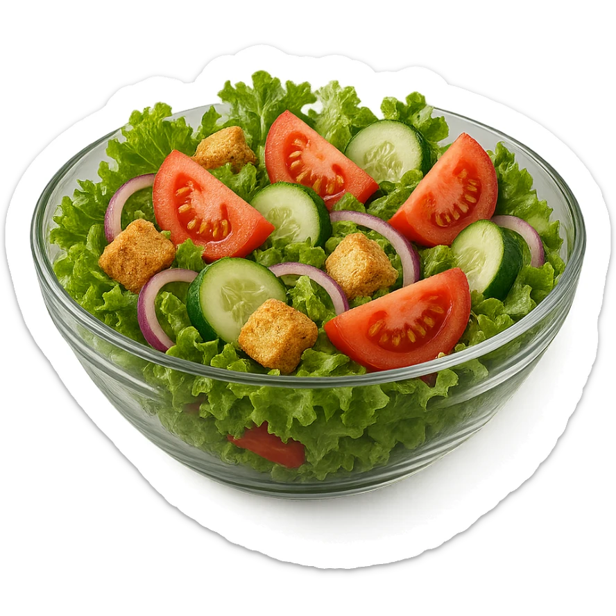 BOWL DI INSALATA,  iperrealistico 4k sticker