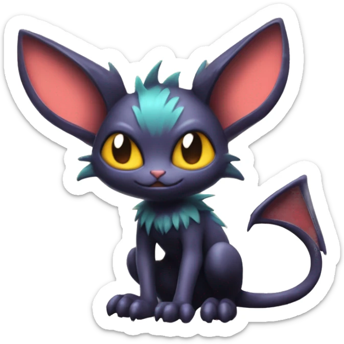  Kawaii Edgy Cool Beautiful Noivern-Nargacuga-Litten-Bat-Cat full body sticker