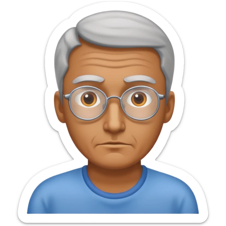 Blind father, ￼waiting for his daughter  sticker