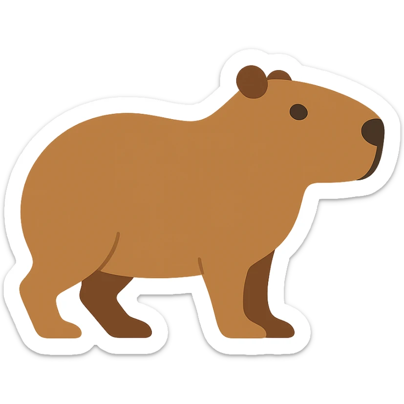 Capybara sticker