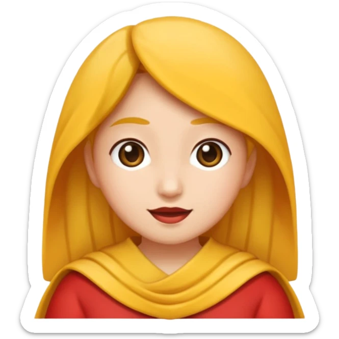 Ulang tahun perempuan, berambut pirang dan menggunakan mahkota sticker