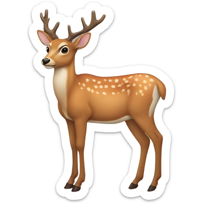 Deer sticker