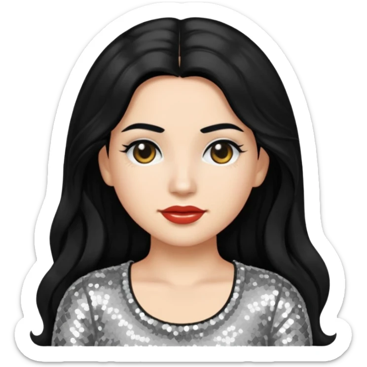 Rosalía nun emoji based on the album cover of LUX sticker