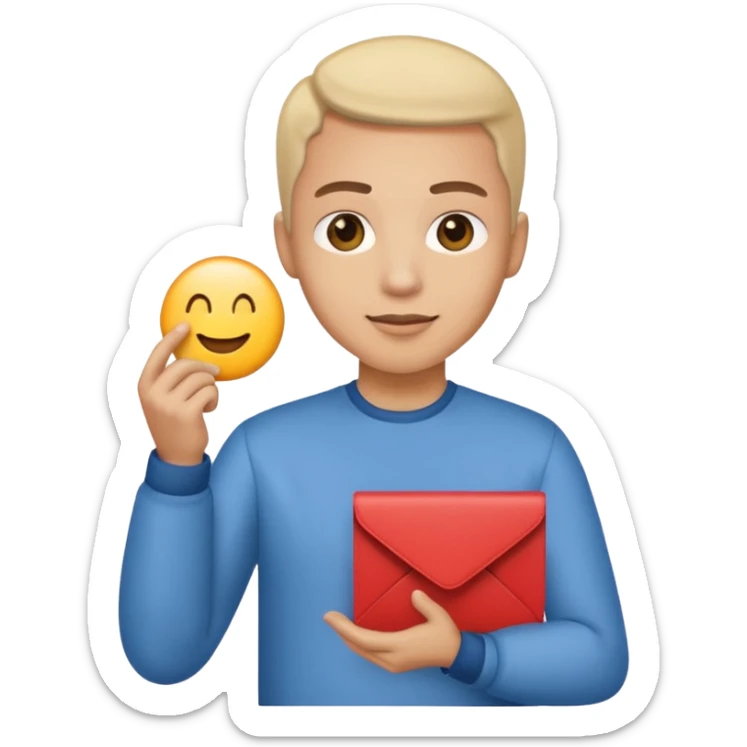 simple emojis a personas 1. "I want my wishlist...!”, -well connected, likes detail, and difference
Convinced over time and well read
 sticker