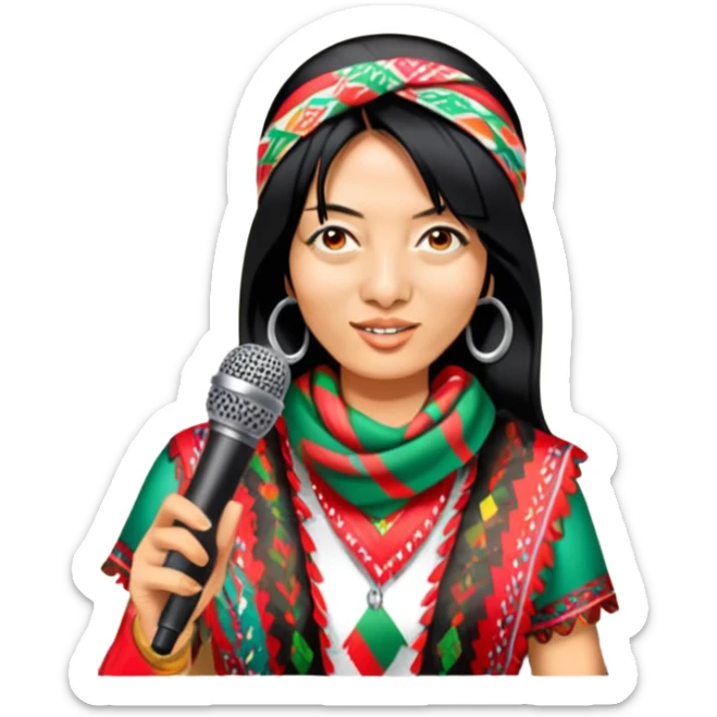 Colorful Singer sticker