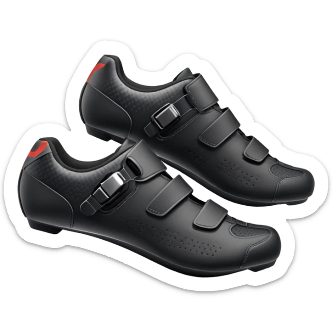 make an emoji of an indoor cycling shoes, both of them needs to be black sticker
