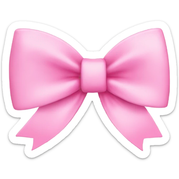 pink bow sticker