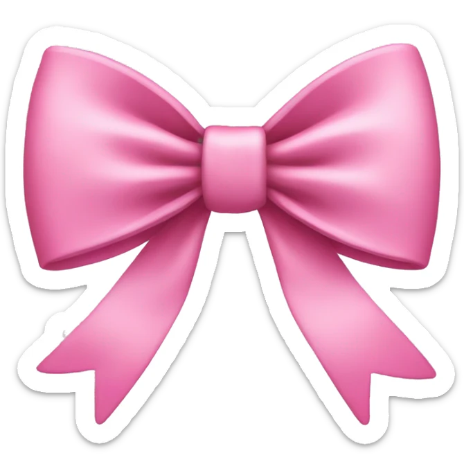Pink bow  sticker