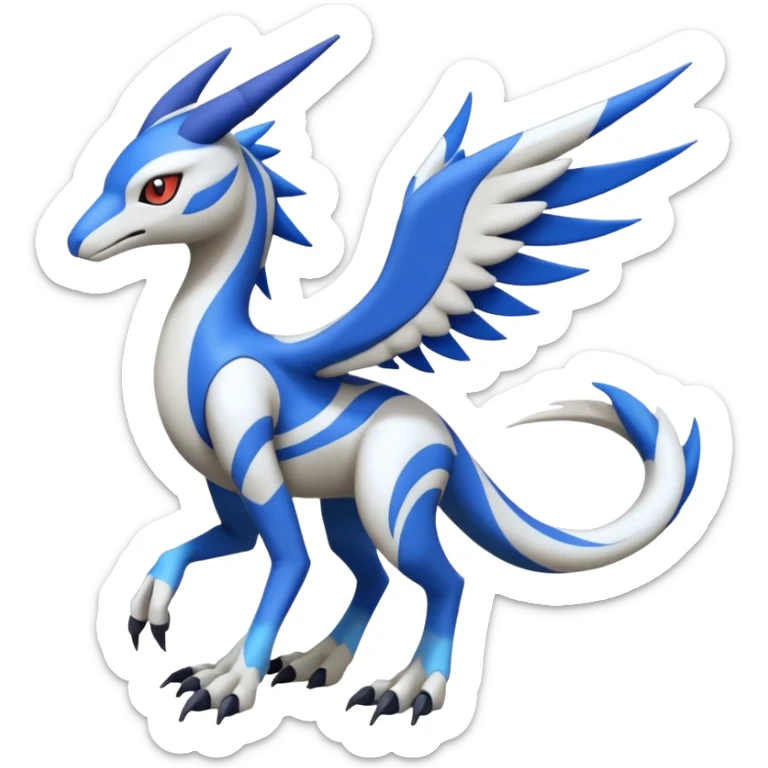 Meloetta-Latias-Wargreymon-Sergal-Pokémon-Digimon-Fakémon-fusion-hybrid-creature sticker