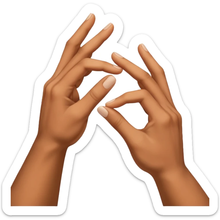 two hands reaching for each other (as in the picture of the creation of Adam) sticker