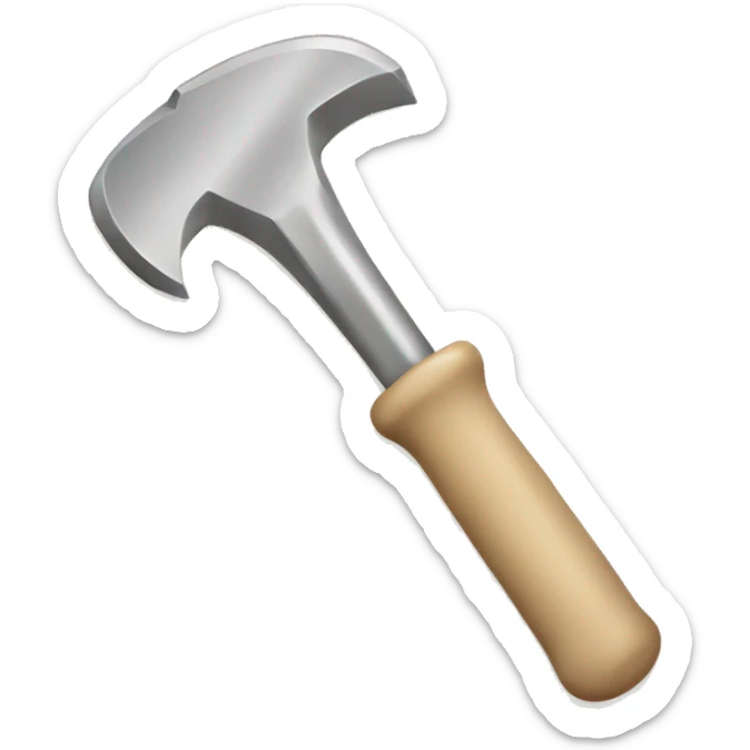 Beige tools sticker