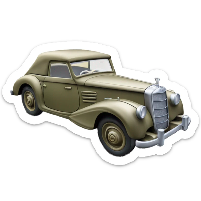  1943 hot wheels WW2 Mercedes German Staff Officer’s Car sticker