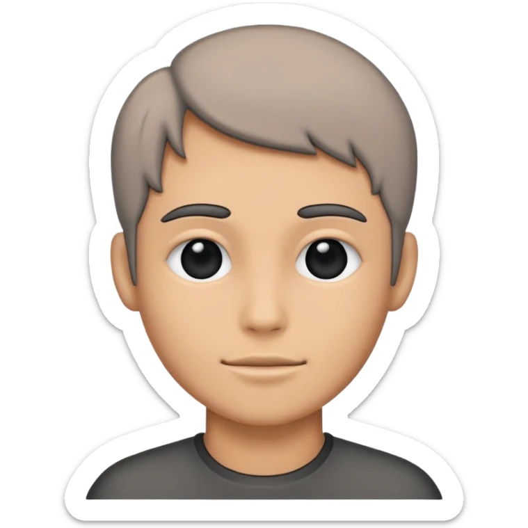 Generate silhouette of a human, not specific to any gender. Don't add eyes or hair. make it gray with a dark gray outline. sticker