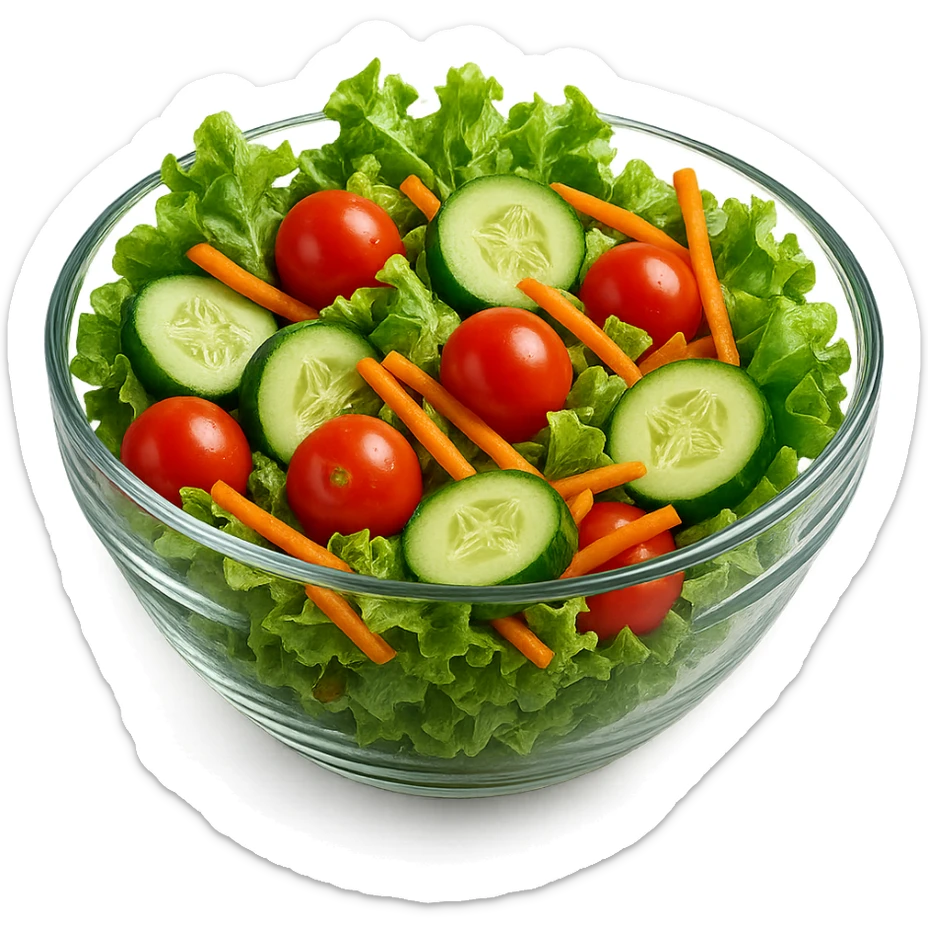 BOWL DI INSALATA,  iperrealistico 4k sticker