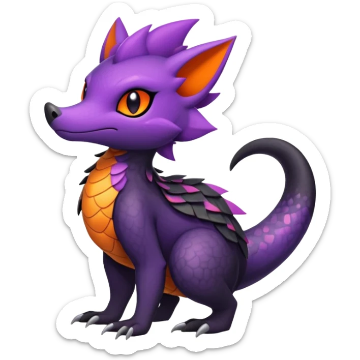 Salandit-Zorua-Noibat-hybrid (full body) sticker