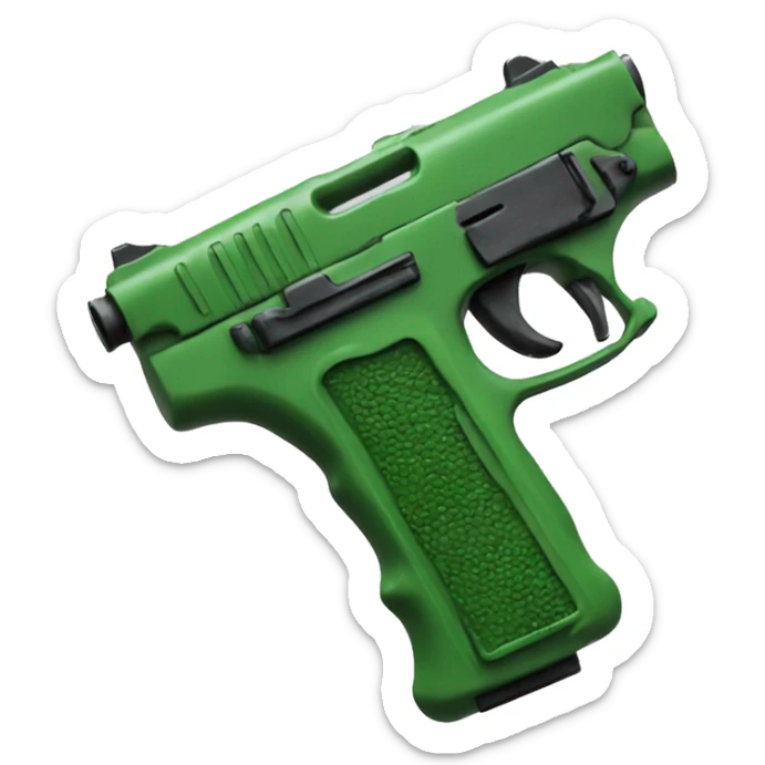  Green pistol. Nearby. Everything is written. Like. Lol. And that’s it. sticker