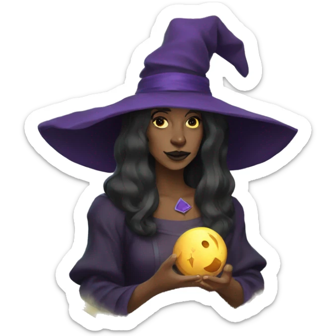 Tarot card witch  sticker