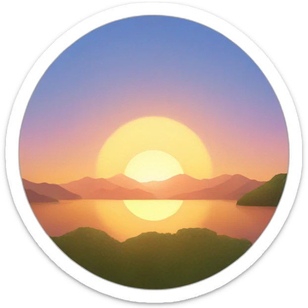 Sunrise sticker