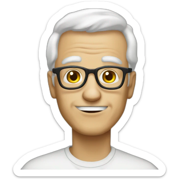 Recreate the ok cool meme with the Face of an old white male man sticker