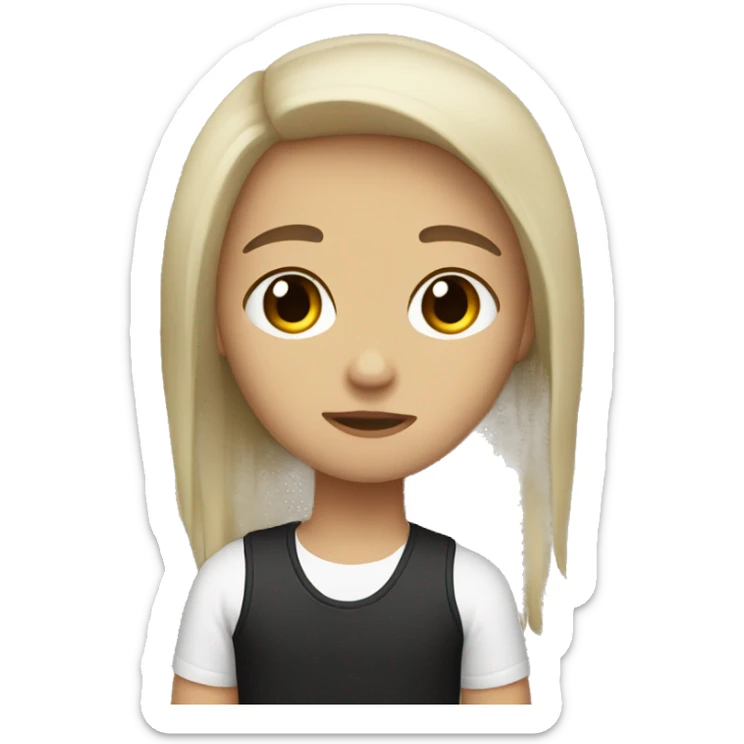 a emo couple of a white kid with brown eyes and hair and latina girl sticker