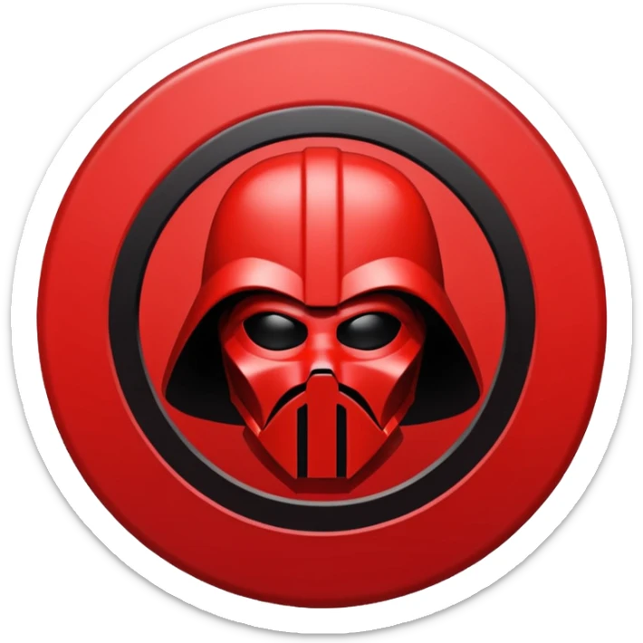 i want a red sith empire . roblox clan based imagine were the logo is a red cirlce with differet desings in it sticker