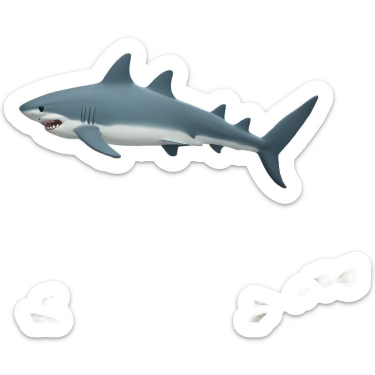 shark tree sticker