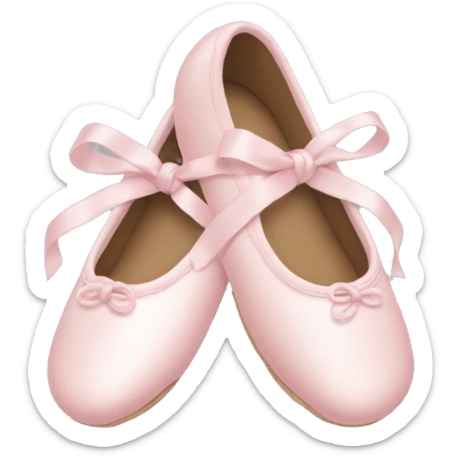 Pale pink ballet shoes sticker
