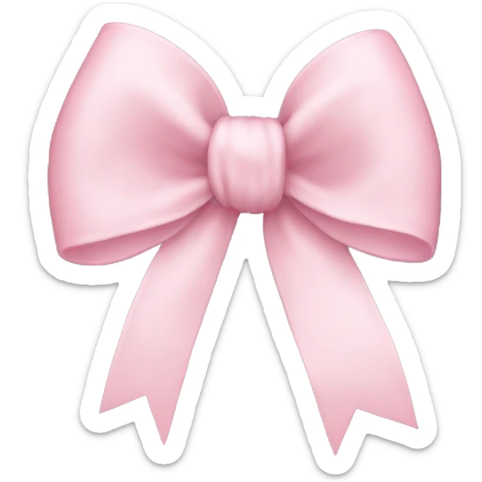 Light pink bow  sticker