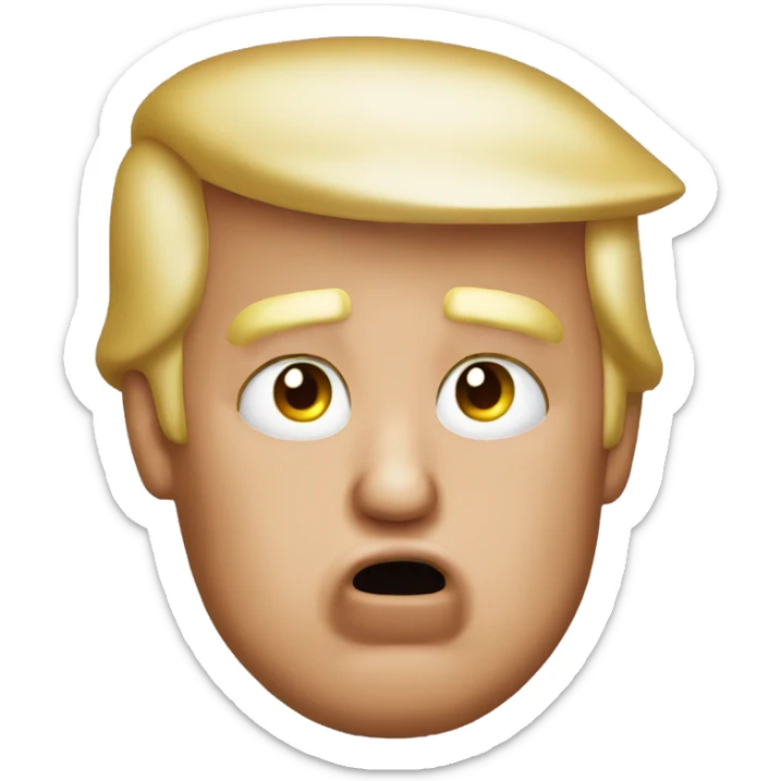 Donald trump crying sticker