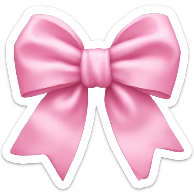 Baby pink bow  sticker