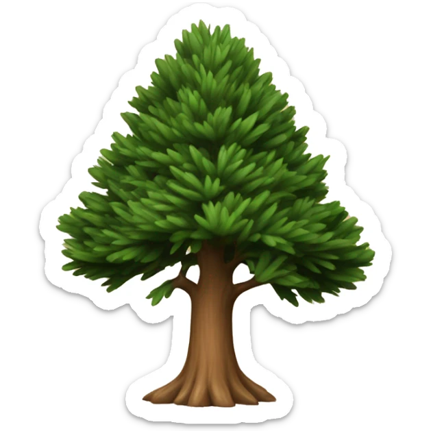  emoji of the exact cedar tree that is on the lebanese flag in black sticker