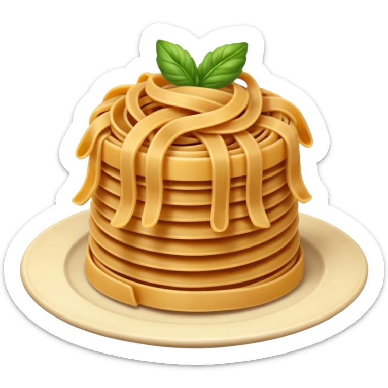 brown pasta sticker