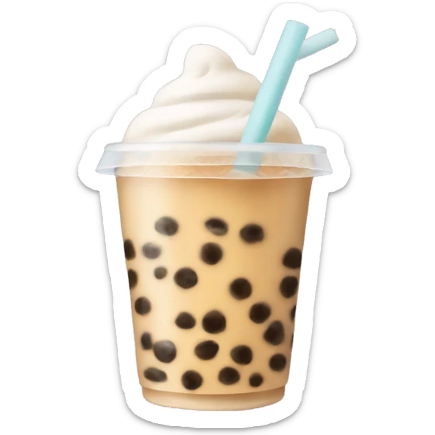 Bubble tea sticker