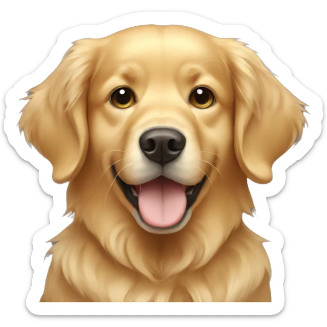 Golden retriever sticker