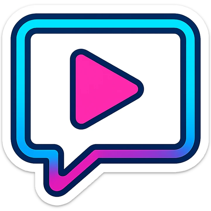 social media icon with RGB neon colors inspired by gaming setups, modern icon style, colorful, sharp lines sticker