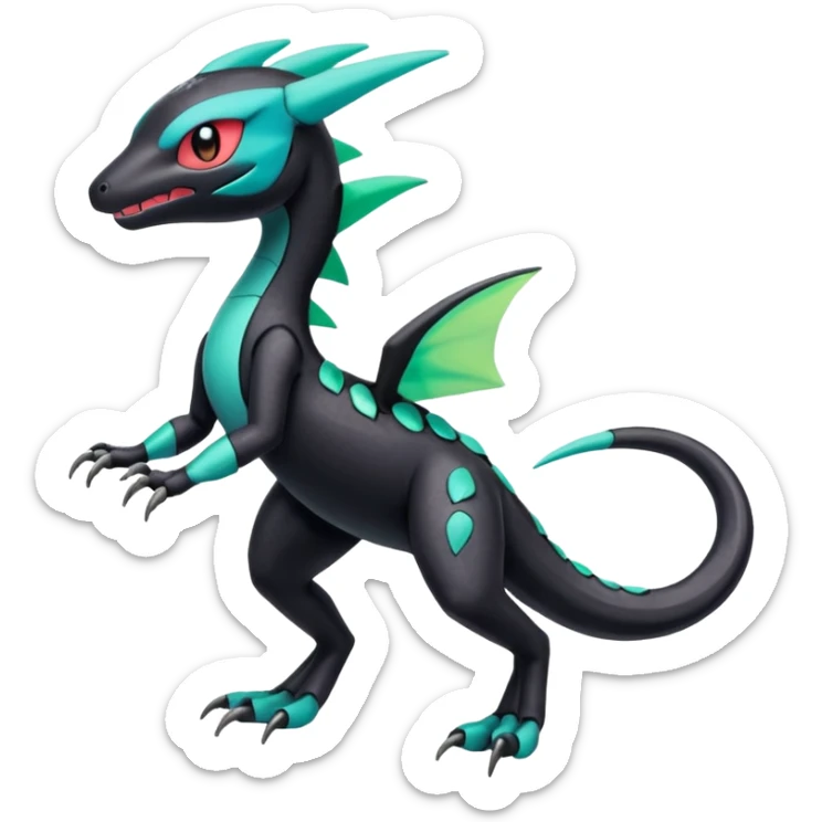 Meloetta-Guilmom-Salandit-Trico-Pokémon-Fakémon-fusion-hybrid-creature sticker