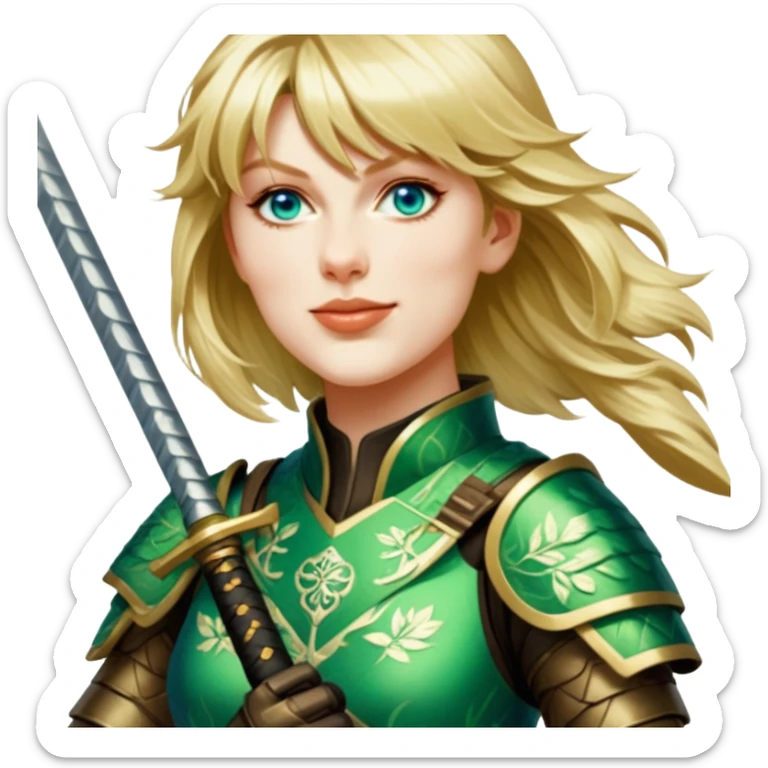Emerald Samurai sticker