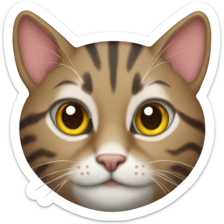 tabby cat sticker