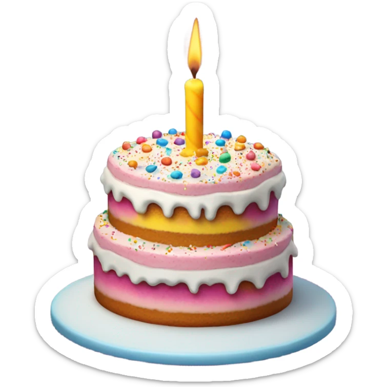 Birthday cake  sticker