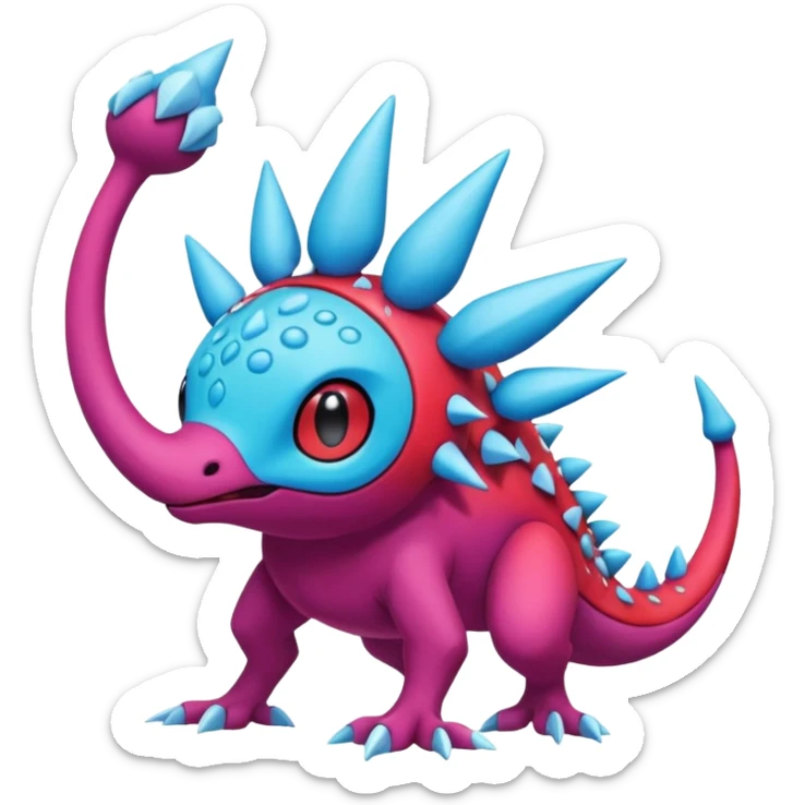 Plagg-Tikki-Spike-Trixie-Fakémon-Pokémon-animal-hybrid-fusion-creature (full body) sticker