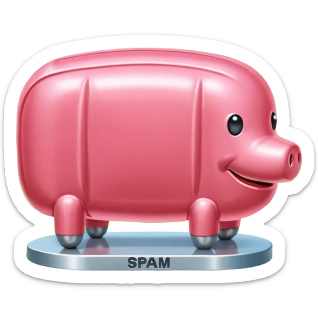 SPAM meat jeff koons style sculpture fine art french landscape  sticker