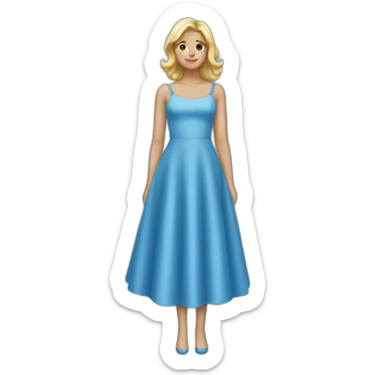 BLUE DRESS  sticker