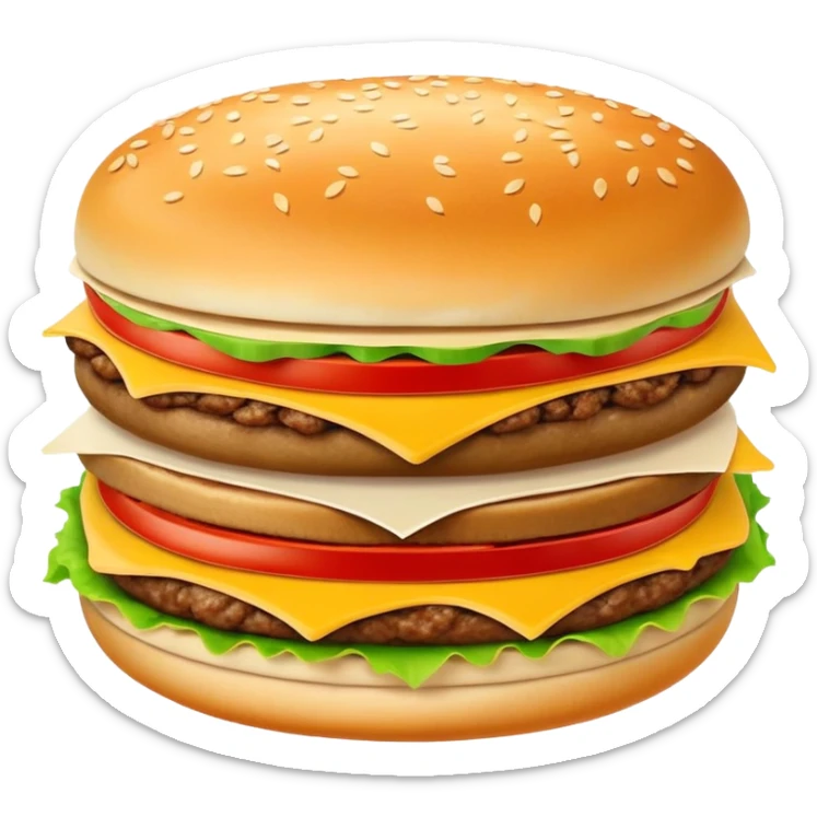 Xi'an Roujiamo Chinese hamburger with meat filling in flatbread, simplified emoji style with bold outlines and bright colors, cartoon style Shaanxi breakfast sandwich sticker